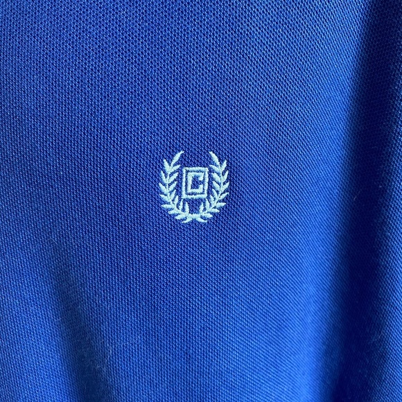 CHAPS Men's Shirt Polo Golf Cotton Short Sleeves Blue Large - Picture 4 of 9